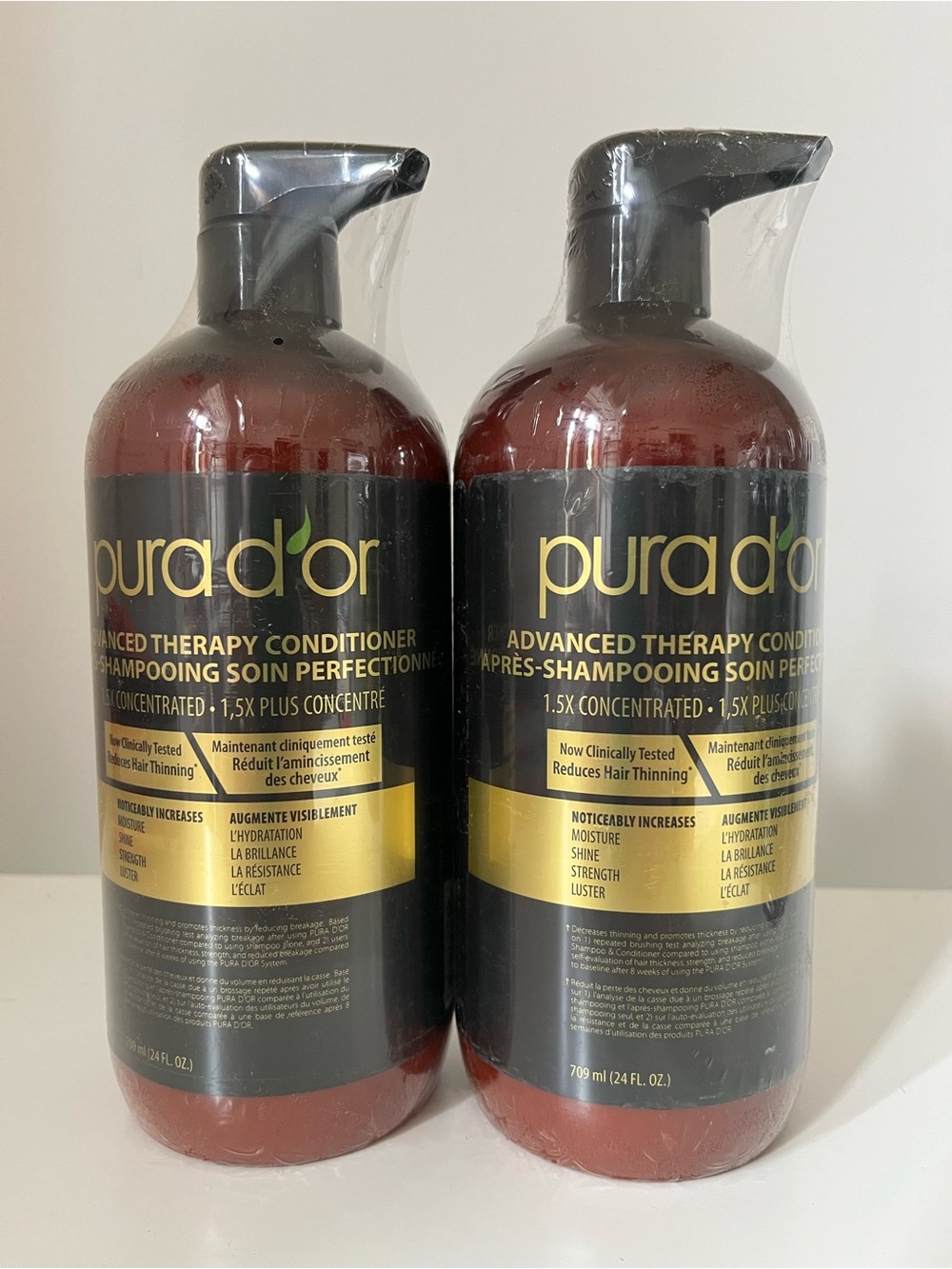 2 Pack Pura D’Or Advanced Therapy Conditioner Factory Sealed